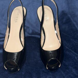 Black Peep toe "Guess" heels sz. 8.5